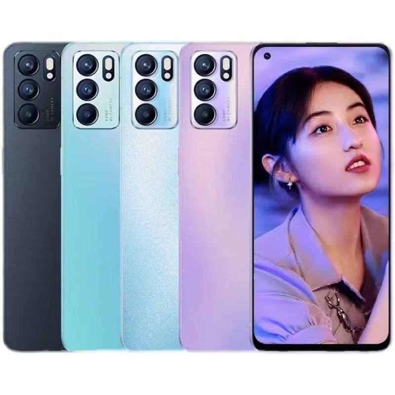 [มือที่สอง] OPPO Reno6 Beauty Photo Game สมาร์ทโฟน 5G Full Netcom ทํางานข้อเสนอพิเศษเครื่องสํารอง