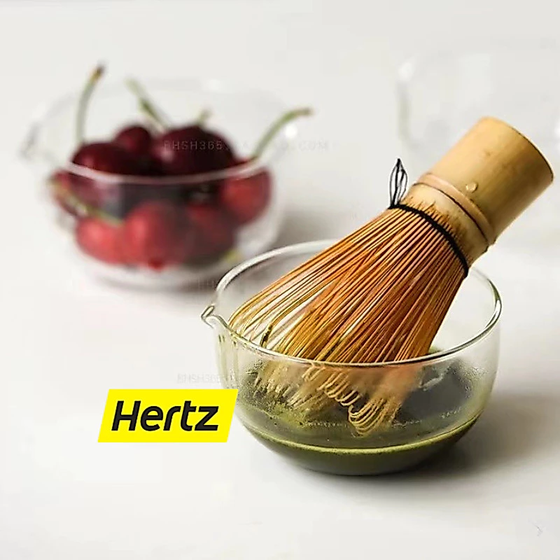 Hertz Cafe ถ้วยชงชามัทฉะมีปาก วัสดุแก้ว ขนาด 350 มล. อุปกรณ์ชงมัทฉะญี่ปุ่น Matcha bowl