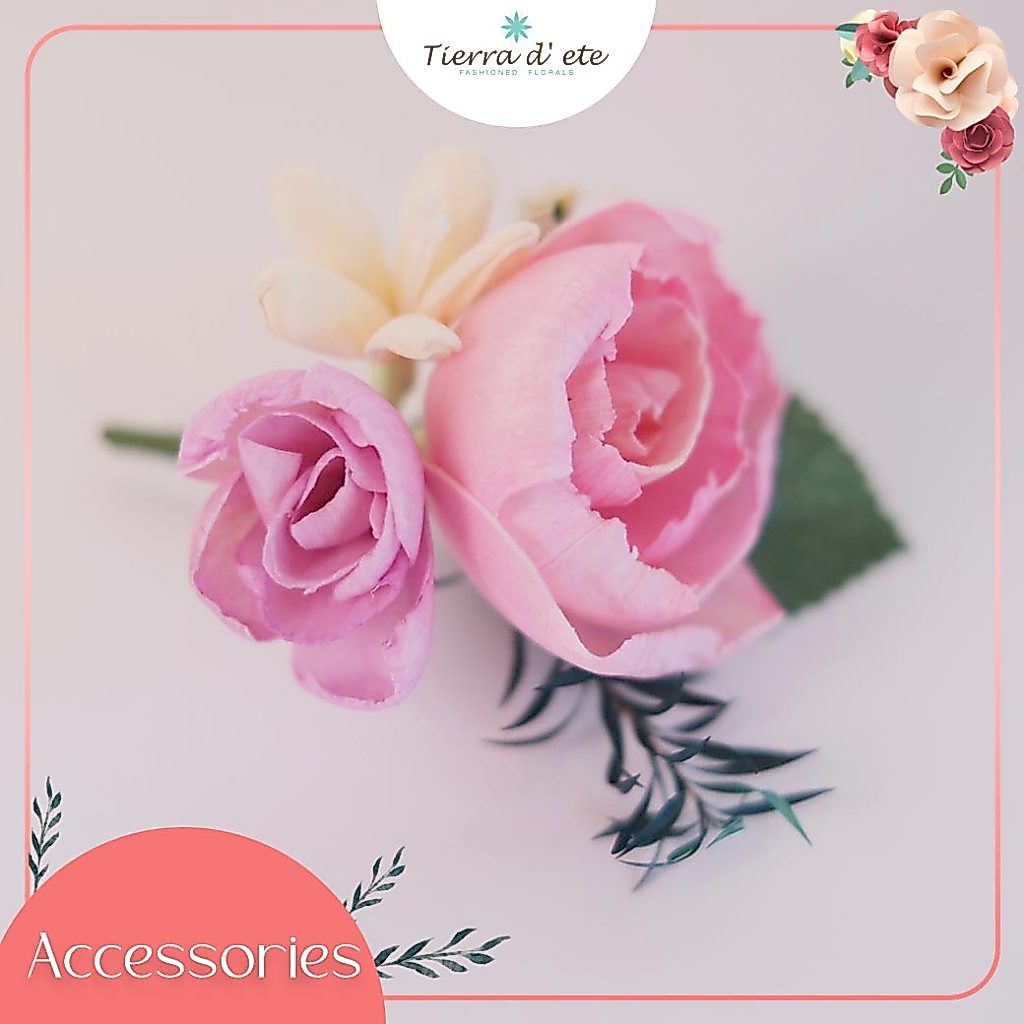 TIERRA Flower ดอกไม้โสนติดเสื้อ ดอกไม้ติดสูทเจ้าบ่าวเเละเพื่อนเจ้าบ่าว ดอกไม้ติดอก ของขวัญ ดอกไม้หอม