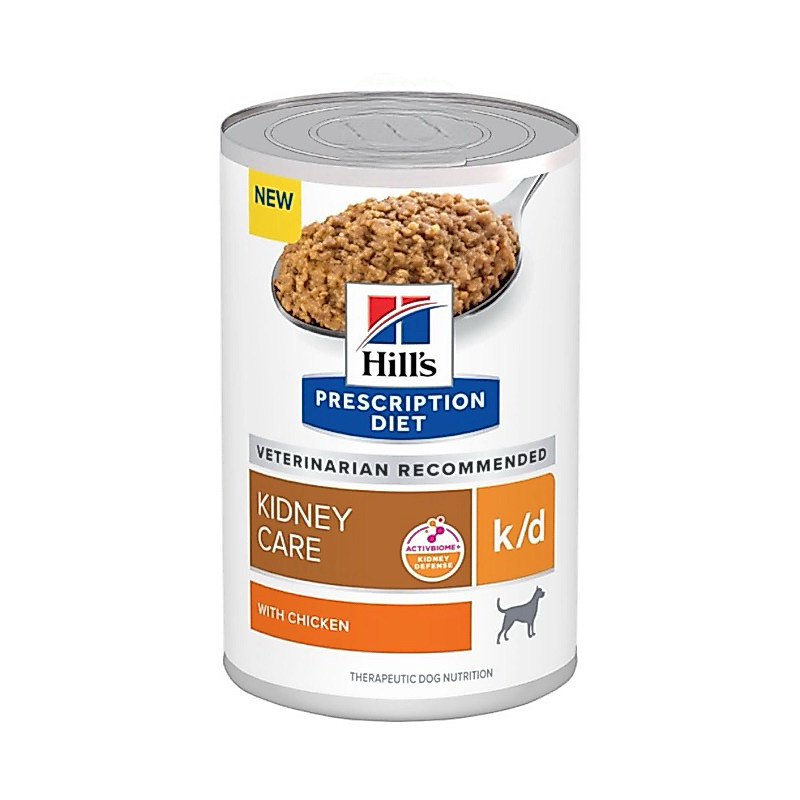 อาหารสุนัข VET Hill's Prescription Diet k/d รหัส 7010P  with Chicken Dog Food 370gx12can อาหารสุนัข K/D