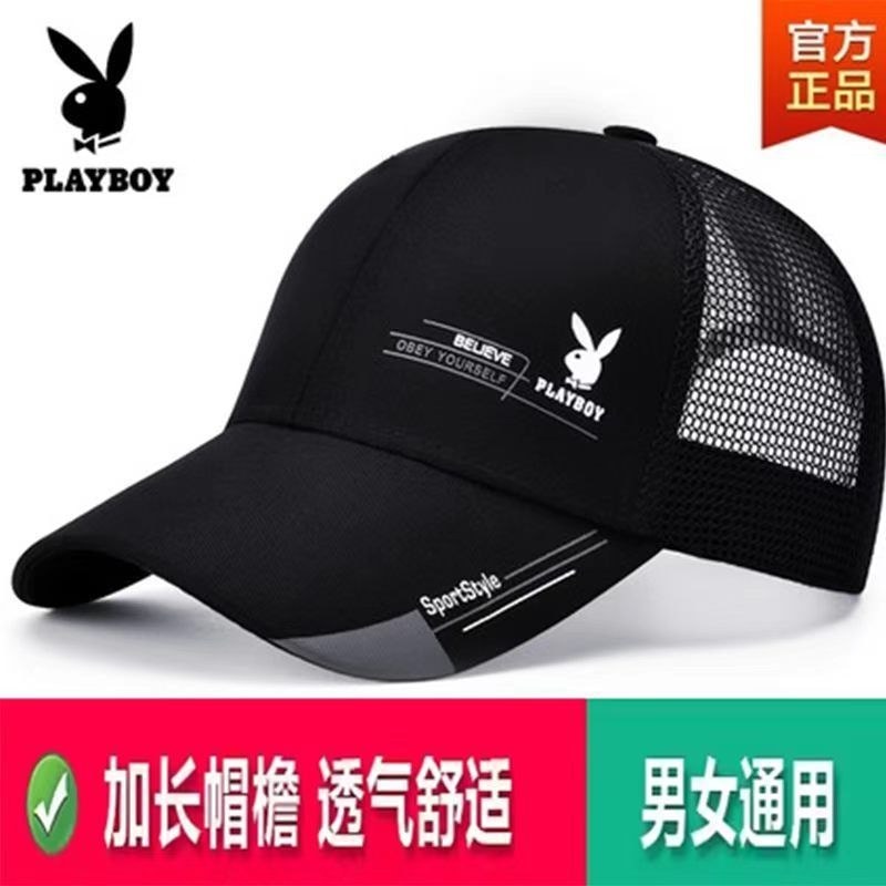 Playboy Mens Hat Thin Style Breathable Mesh Baseball Cap Sunshade Sunscreen Peaked Cap Sun Hat Hat H