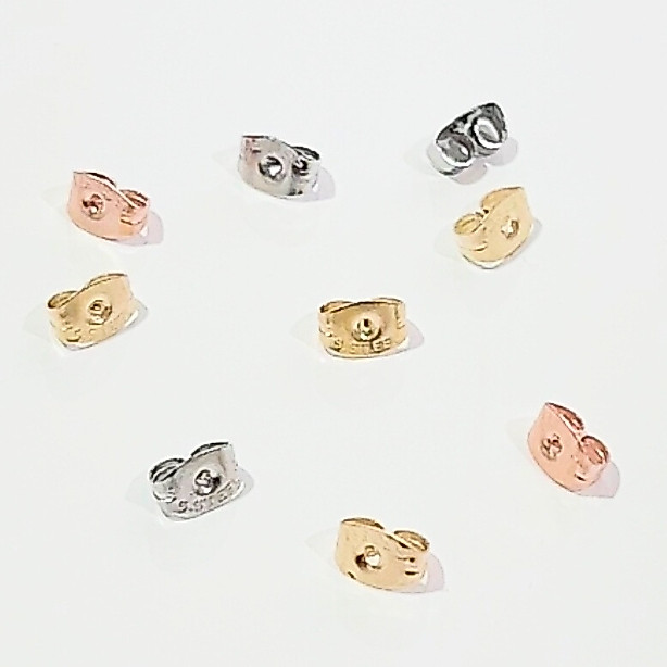 earika.earrings - แป้นทับสแตนเลสทรงผีเสื้อ 20 ชิ้น (stainless steel) สแตนเลสเกรดการแพทย์ ใส่อาบน้ำได้ ผิวแพ้ง่ายใส่ได้