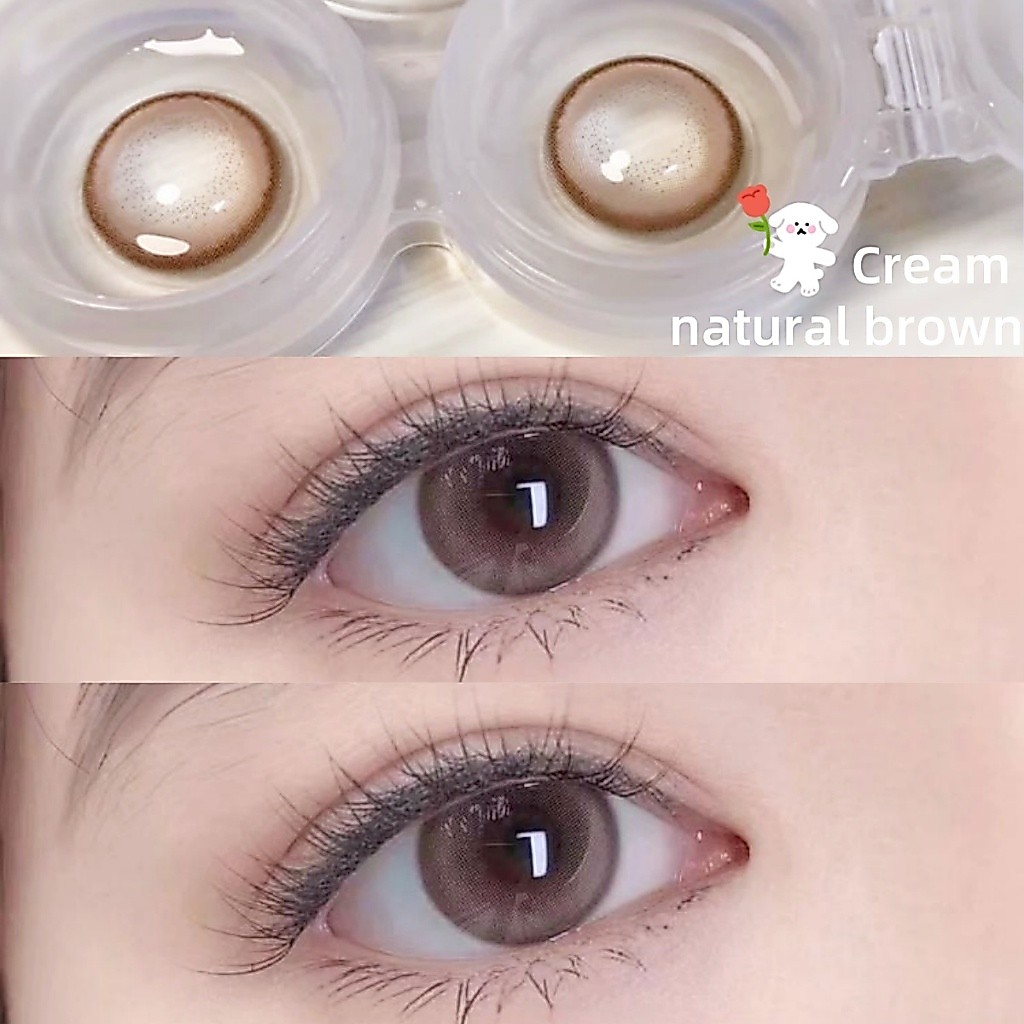 Midroo 【-1.00-8.00】คอนแทคเลนส์สายตาสั้น Chocolate mousse-14.0mm