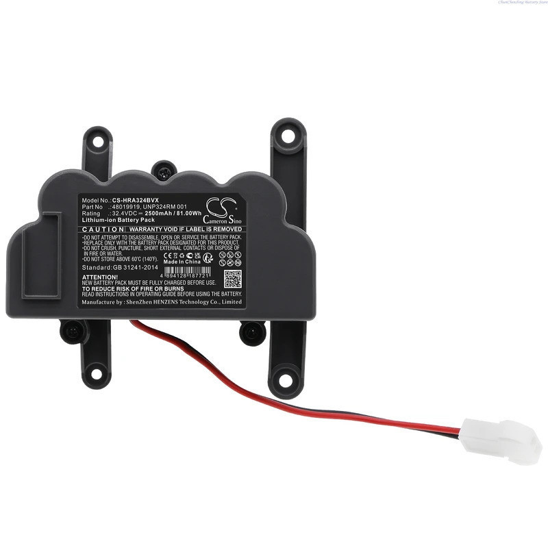 แบตเตอรี่ Cameron Sino 32.4V 2500mAh 48019919 สําหรับ Hoover ATV324LD 1011, UNP324RM 1001, ATV324LD 