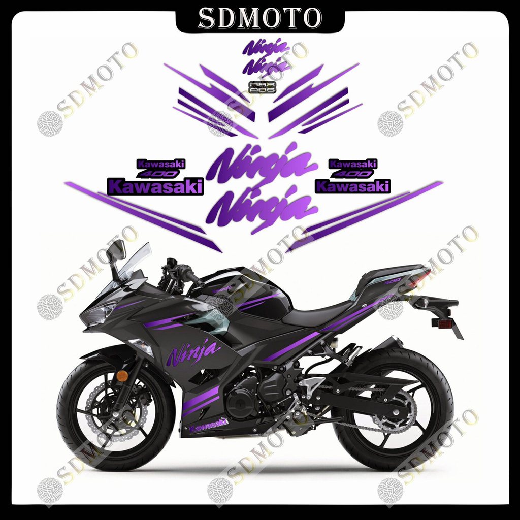เหมาะสําหรับ Kawasaki Ninja NINJA ZXR ทั้งรถตกแต่ง Garland สติกเกอร์สติกเกอร์กันน้ําสําหรับ Kawasaki
