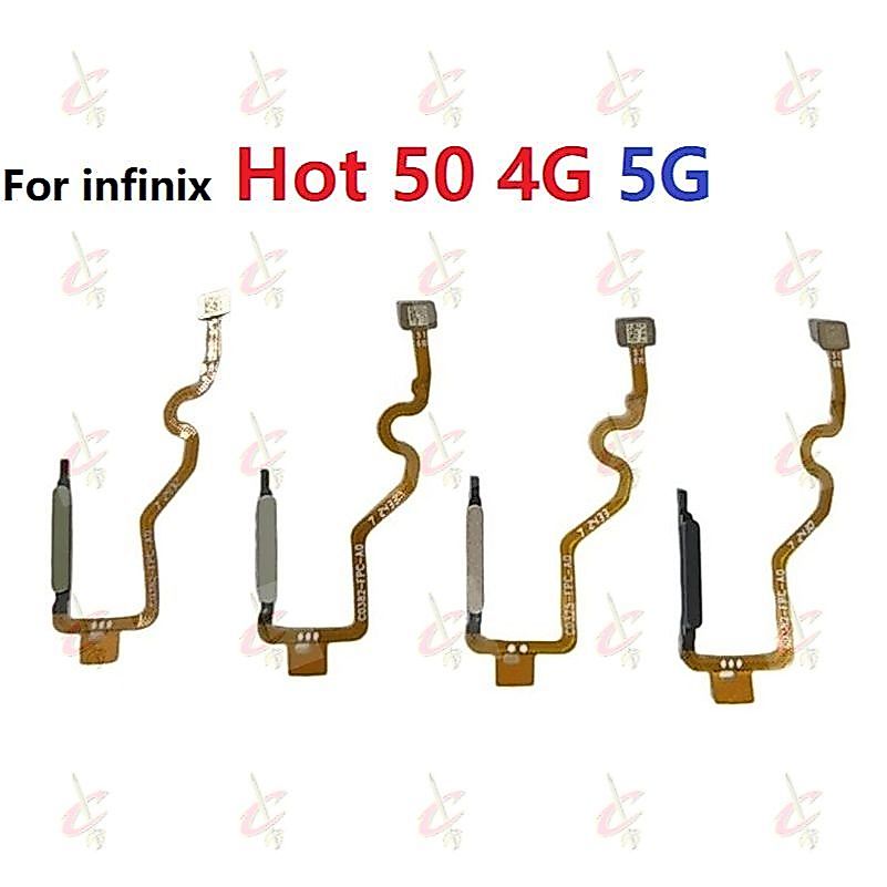 แพรสแกนนิ้ว ( Finger ) ปุ่มเปิดปิด สําหรับ infinix Hot 50 4G 5G X6882 X6720 X6882B