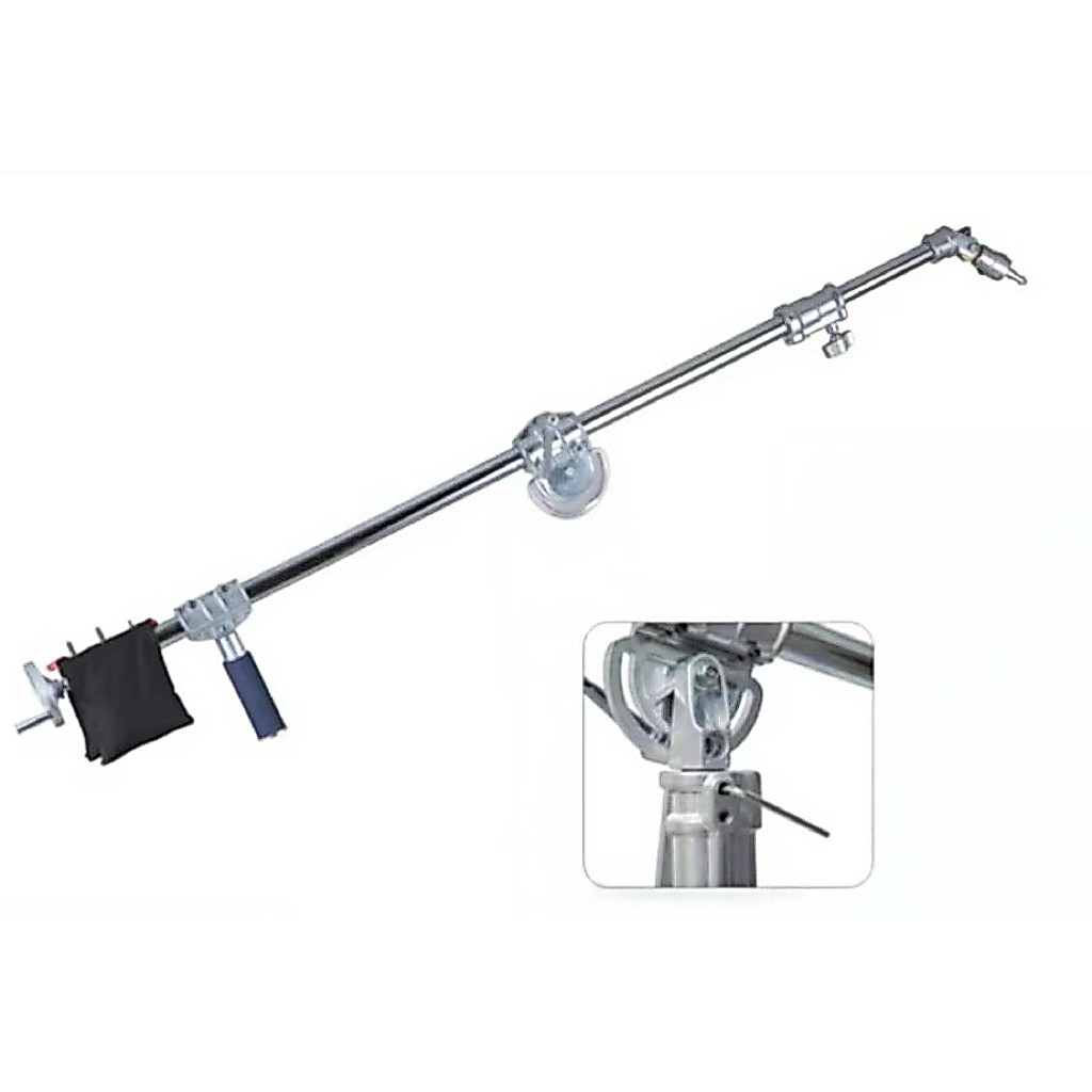 แขนบูมสตูดิโอ Heavy Duty 156-240cm รับน้ำหนัก 15KG | Boom Arm สำหรับไฟ Aputure Godox Nanlite (ไม่รวมขาตั้ง)