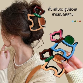 กิ๊บติดผมรูปหัวใจแบบกลวง / กิ๊บติดผมทรงฉลามสไตล์ใหม่หรูหราสำหรับทรงผมเกล้าที่ดูมีวอลลุ่ม / อุปกรณ์ตกแต่งผมทรงมวย