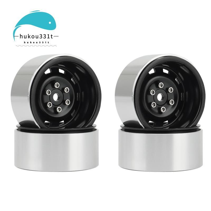 [การประชุม]4PCS 1.9 นิ้วโลหะ Beadlock ล้อ Hub Rim สําหรับ 1/10 RC Crawler รถ