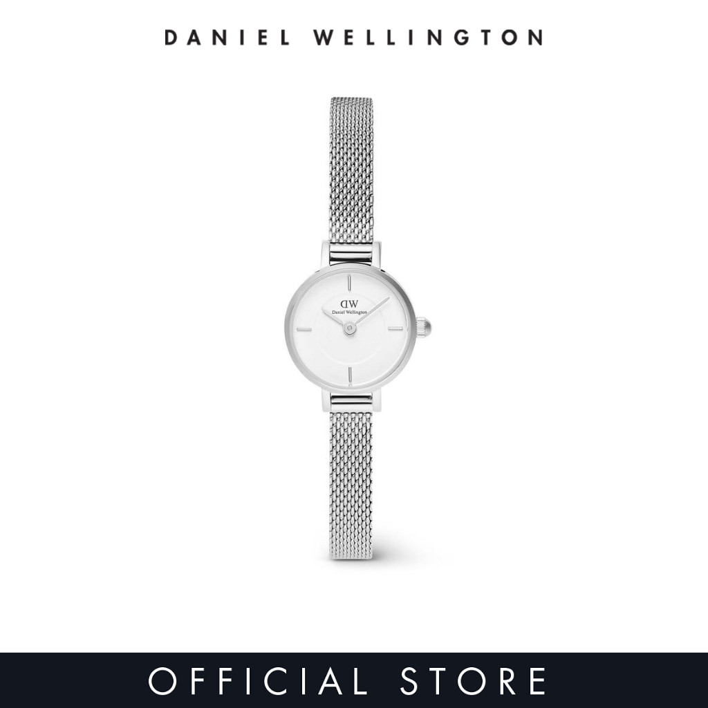 (ทักแชทรับโค้ด) Daniel Wellington นาฬิกาข้อมือ Petite Mini Sterling สีเงิน