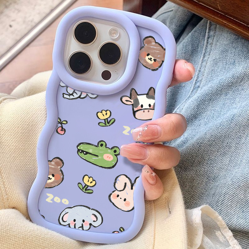 น่ารัก Graffiti Zoo กรณี Honor 400 X8C X6C Y9Prime Y7Prime Y6 Y6S Y8S Nova7i NovaY90 Y71 Y70 Honor X