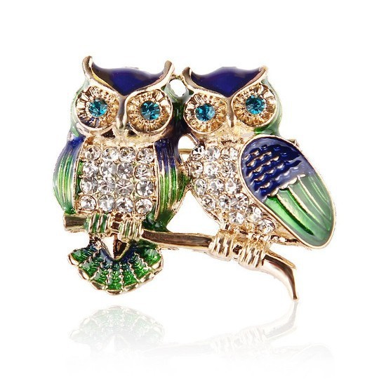 ของขวัญวันเกิดสุดครีเอทีฟ  เข็มกลัดนกฮูกLimited Edition - สำหรับสุภาพสตรีผู้ชื่นชอบความ獨特และมีระดับ