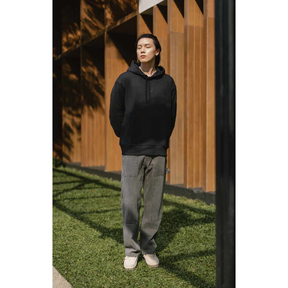 FACIALITY Demon Slayer - เสื้อฮู้ด Kibutsuji Muzan - สีดํา