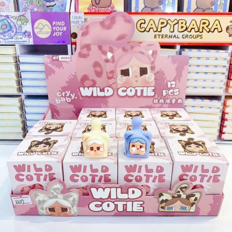 1 boxมี 12 ตัว กล่องสุ่ม CRY Wild Cutie จิ๋ว คายขนกำมะหยี่ โมเดลคาย เจ้าแมวเหมียวน่ารักมาก ของขวัญ เบบี้ทรี ตุ๊กตาตัวฮิต