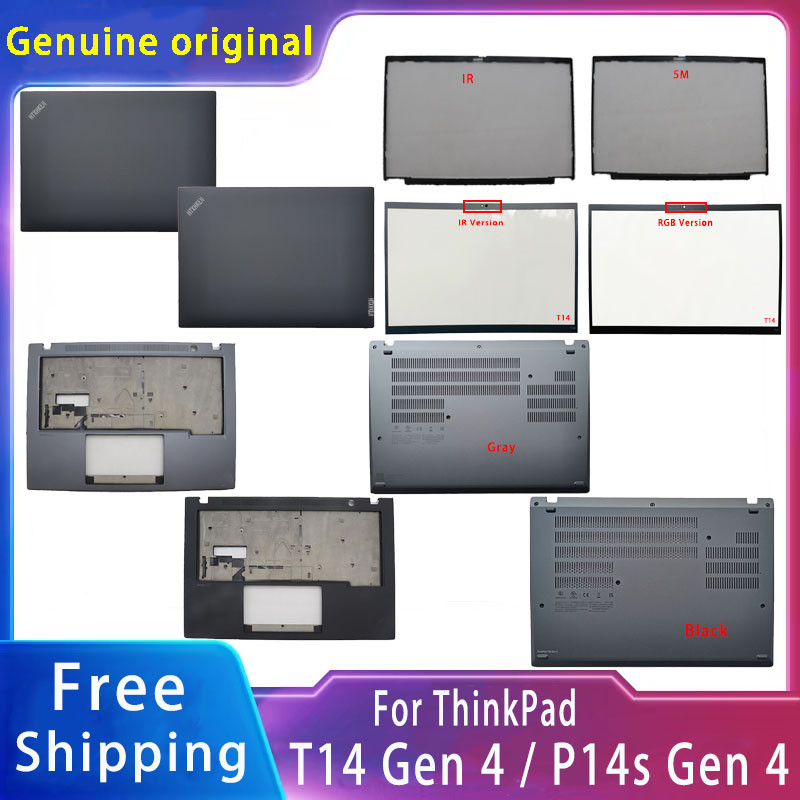 ใหม่สําหรับ Lenovo ThinkPad T14 Gen4 / P14s Gen 4; อุปกรณ์เสริมแล็ปท็อปทดแทน Lcd ฝาหลัง/Palmrest/ด้า