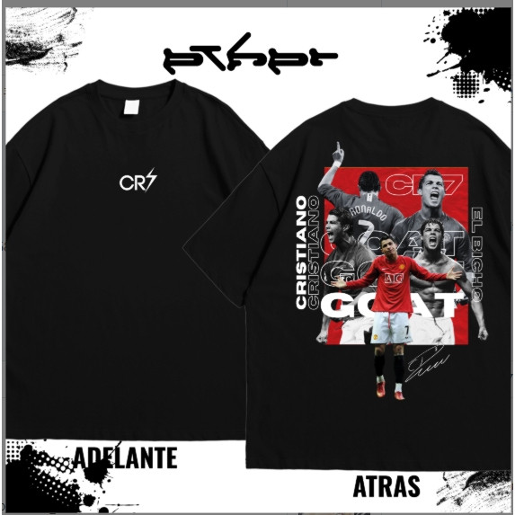 Cristiano Ronaldo 2008 CR7 เสื้อยืดผ้าฝ้ายพิมพ์ลาย Unisex