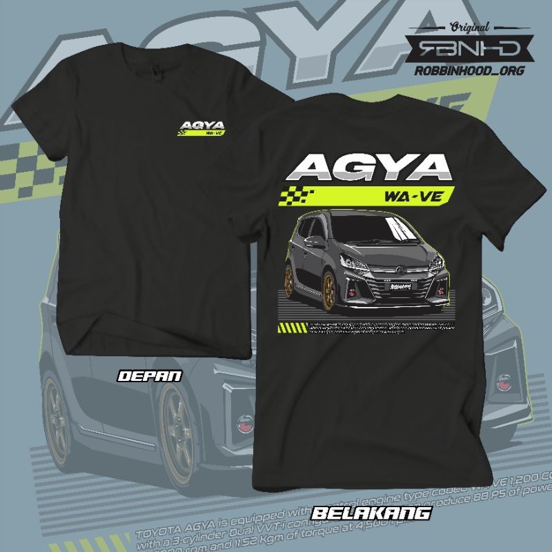 AGYA WA-FE TOYOTA AGYA 1200 CC 1000 CC AGYA GR SPORT เสื้อยืด
