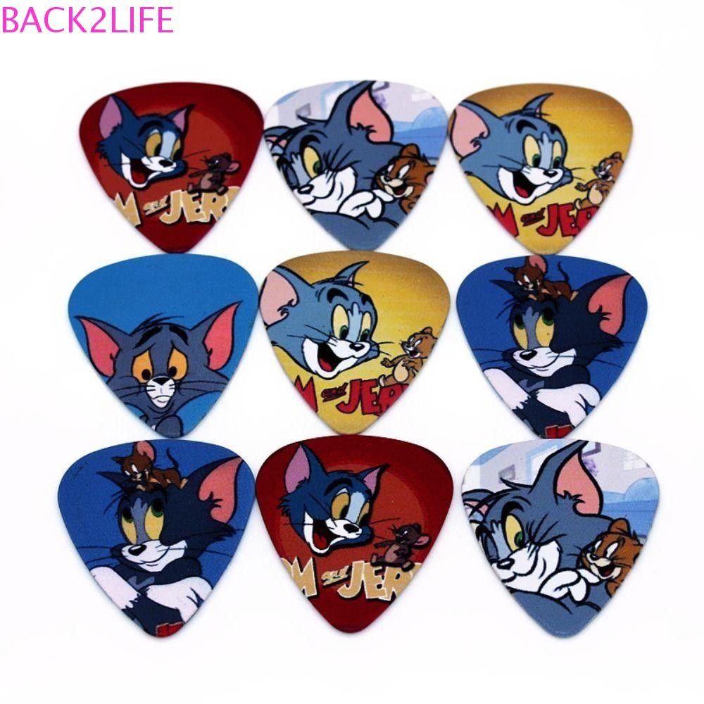 BACK2LIFE 10PCS ปิ๊กกีตาร์, 0.71 มม.สองด้าน Pick กีตาร์ Plectrum, อุปกรณ์กีตาร์สามเหลี่ยมที่มีสีสัน Gestures Finger Shrapnel Ukulele