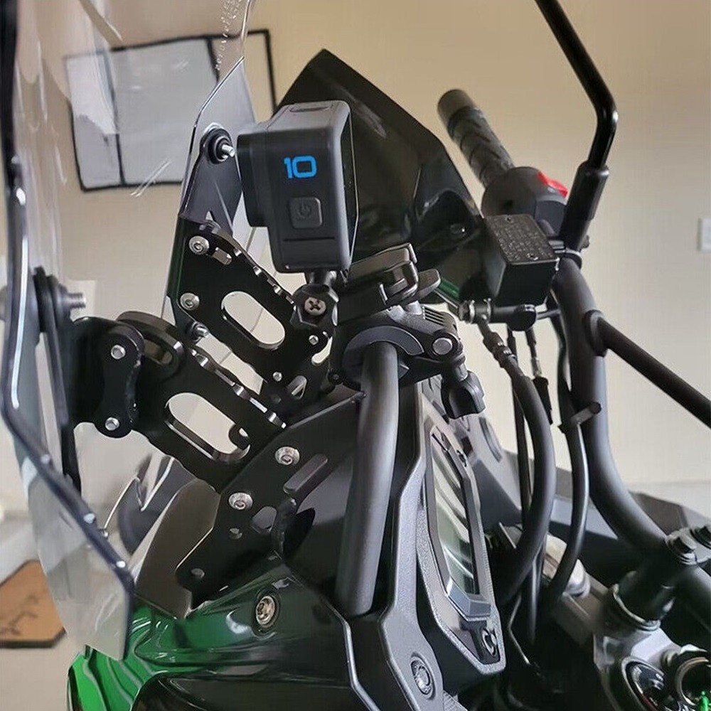 รถจักรยานยนต์ปรับกระจก Risers Lifting Rising Bracket กระจกสนับสนุนสําหรับ Kawasaki KLR 650 KLR650 2022-2024 ราคา ถูกที่สุด ดีลบีเคเค แกลเลอรีภาพที่ 5