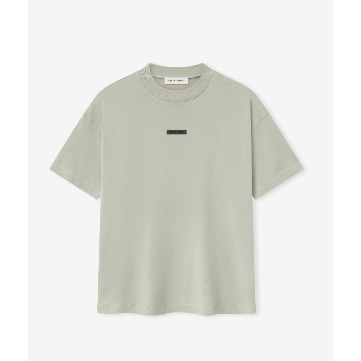 FOG Double Line ESSENTIALS 25SS High Street Metal Pressed กาวพิมพ์แขนสั้นผู้ชายและผู้หญิงหลวมสบายๆเสื้อยืด ราคา ถูกที่สุด ดีลบีเคเค แกลเลอรีภาพที่ 4