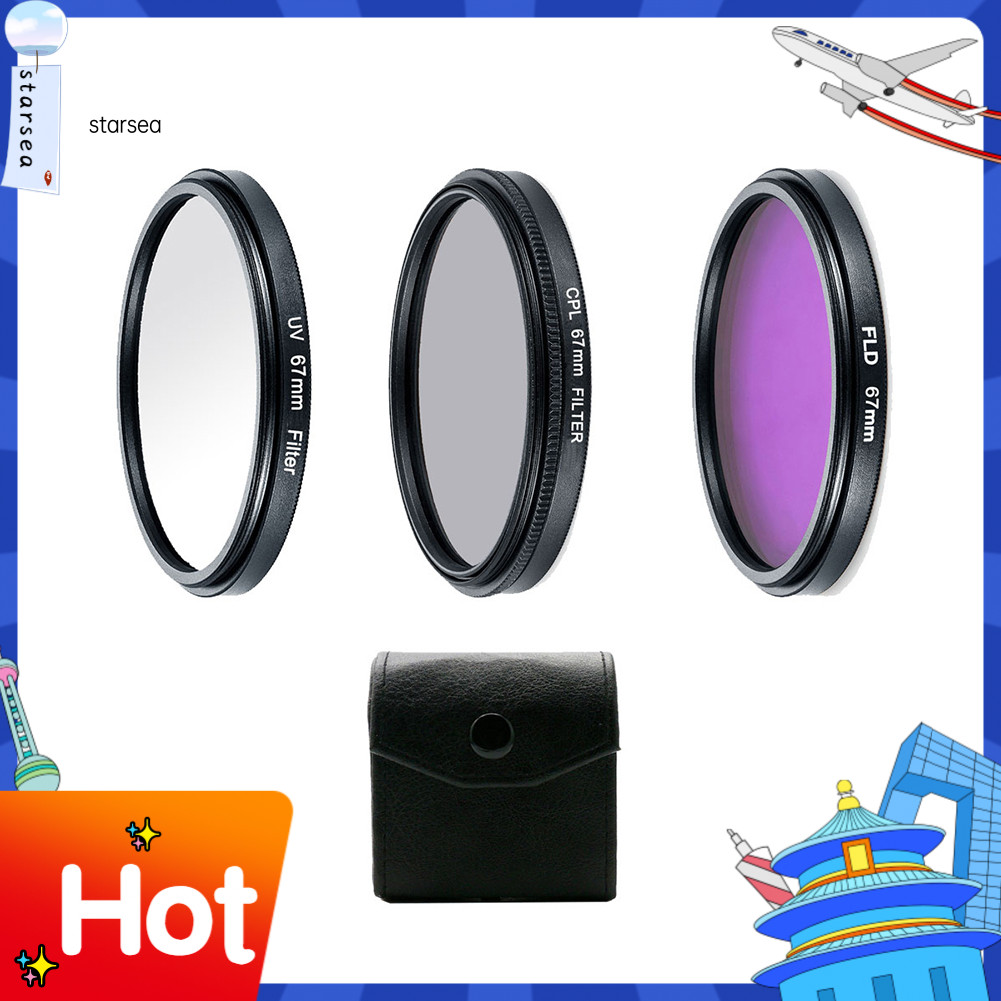 SRA ZK Professional UV CPL Polarizer FLD Photo Photo Photo Photography Filter Kit สําหรับกล้อง SLR