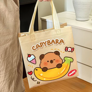 Goodies Birthday for Kids Capybara Tuition Beg Sekolah Tote Bag