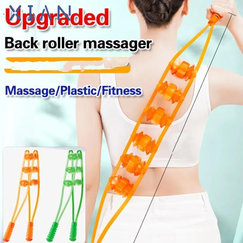 XIANEN Fitness Massage Roller Bead, Multi-Function Shoulder Neck Muscle Massage Back Massager, Hand-
