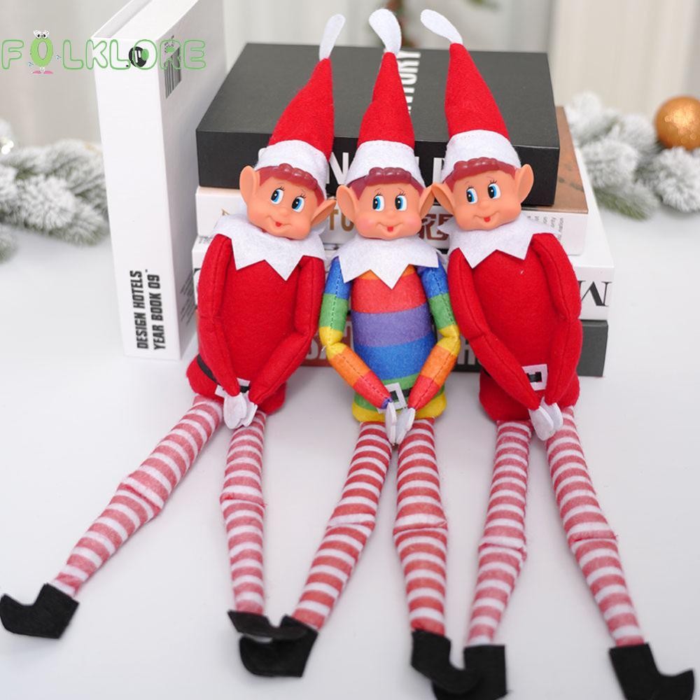 ❉ Folklore คริสต์มาส Elf Behaving Badly Plush ความแปลกใหม่ยาว Bendy Naughty Boy Elf คริสต์มาสตุ๊กตาข