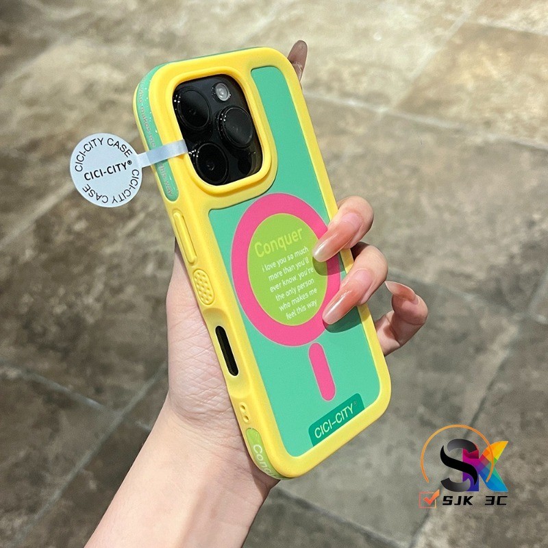 เคสกันกระแทกแม่เหล็ก iPhone 17 Pro Max/16-15/14-13 โปร แม็กซ์ ไล่ระดับแฟชั่น (6.7-6.9 นิ้ว) รุ่นดีไซน์อินเทรนด์