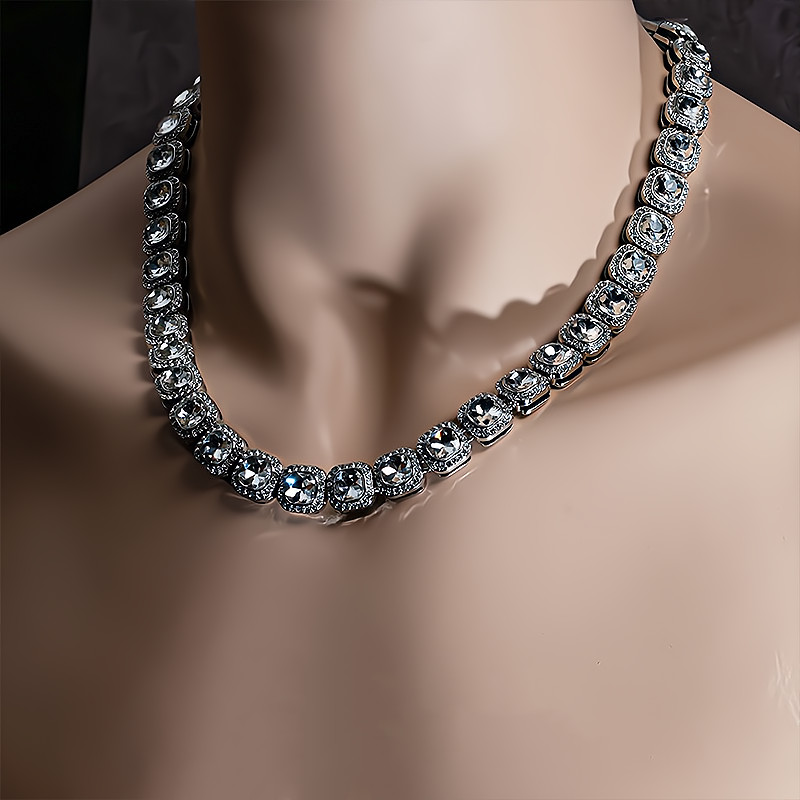 欧美冰糖项链美式rapper街头古巴项链男士镶钻嘻哈hiphop情侣配饰European and American Candy Necklace American Rapper Street20250