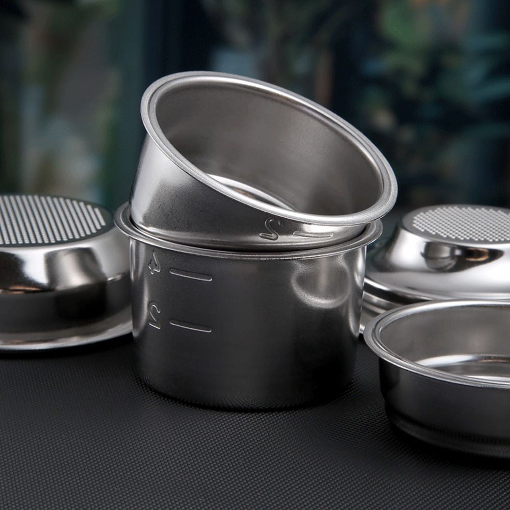 SHOOHOO 1 ชิ้นตะกร้ากรองกาแฟ, ความดัน 1 ถ้วย 2 ถ้วยตะกร้าสะอาด, ทนทานชั้นเดียว 51/58 มิลลิเมตร 304 สแตนเลสกาแฟ|กรองเครื่องมือบาริสต้า - รูปที่ 2