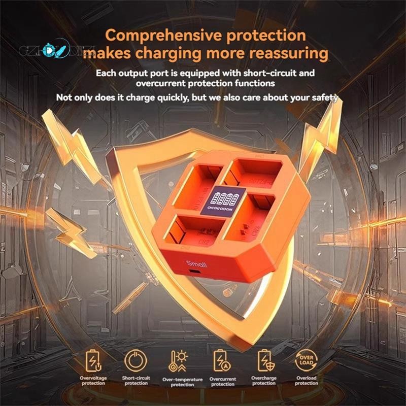GzhxdiiziFast Charging 60W PD 4-CH Camera Battery Charger A7m3 A7c A7s3 A7R4 A7M4 A6700 A9M2