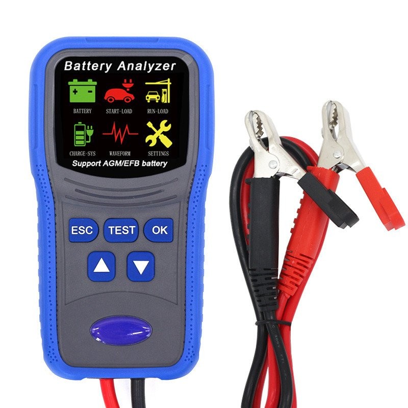 Color BatteryTM300 Battery Car English Tester Tester Tester Tekman 12V Battery Tester