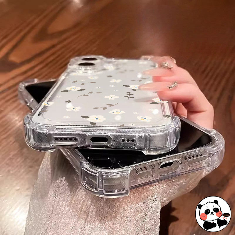 Elegant ดอกไม้ถุงลมนิรภัยสําหรับ OnePlus 13T 13S 13R 13 12 12R 11 11R 10 Pro 10R 10T 9 Pro RT 9R 8 Pro 8T 7T 7 Pro 6T 5G 4G Clear Cover น่ารัก Anti-fall นุ่มเคสโทรศัพท์ - รูปที่ 2