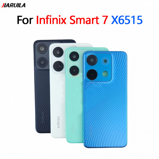 ฝาหลังสําหรับ Infinix Smart 7 X6515 ฝาหลังแบตเตอรี่ด้านหลังฝาครอบประตูด้านหลัง
