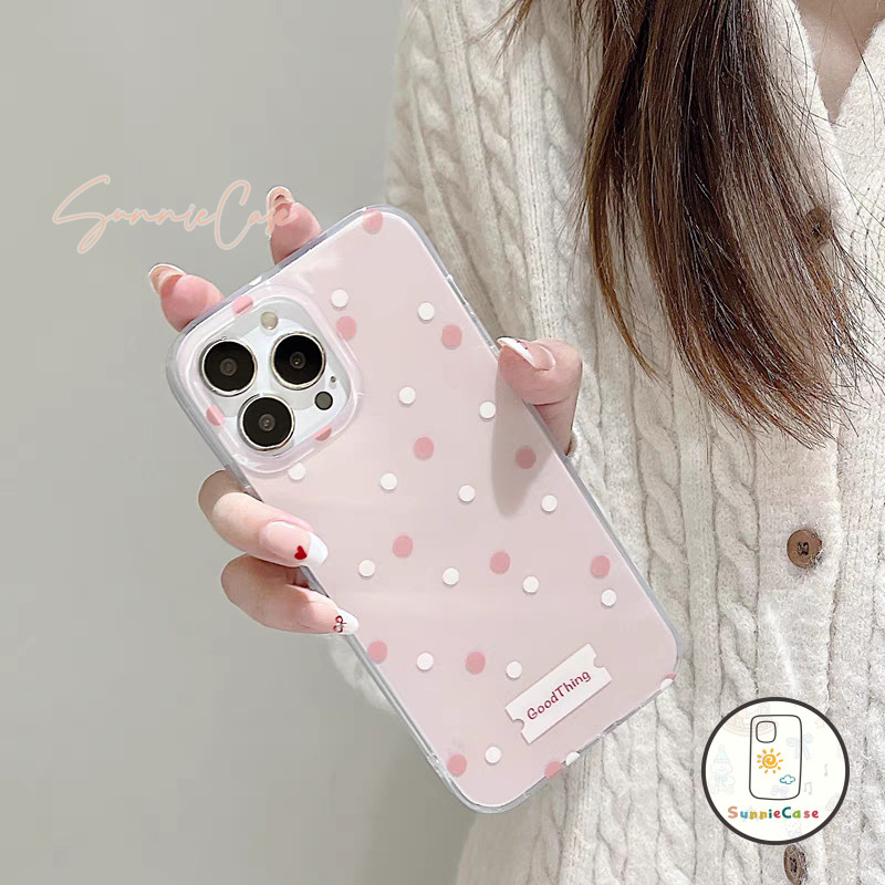 เหมาะสำหรับ OPPO A98 A16 A16K A38 A57 A17K A15 A7 A60 A31 A92 A3 A74 A52 A78 Reno 10 5 12 เคสโทรศัพท์สีขาวใหม่ จุดโพลก้า - รูปที่ 5