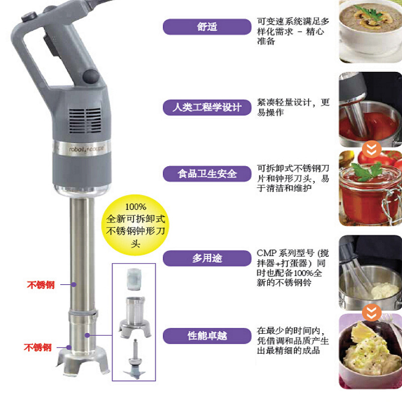 Robot coupe เครื่องปั่นมือถือนําเข้าจากฝรั่งเศส Commercial Emulsification Homgenizer CMP250/300/350V