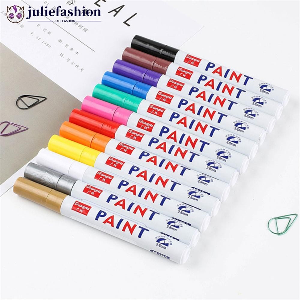 JULIEFASHION Highlighter Fluorescent Pen Paint Marker ปากกาสําหรับ LED Writing Board ภาพวาด Graffiti