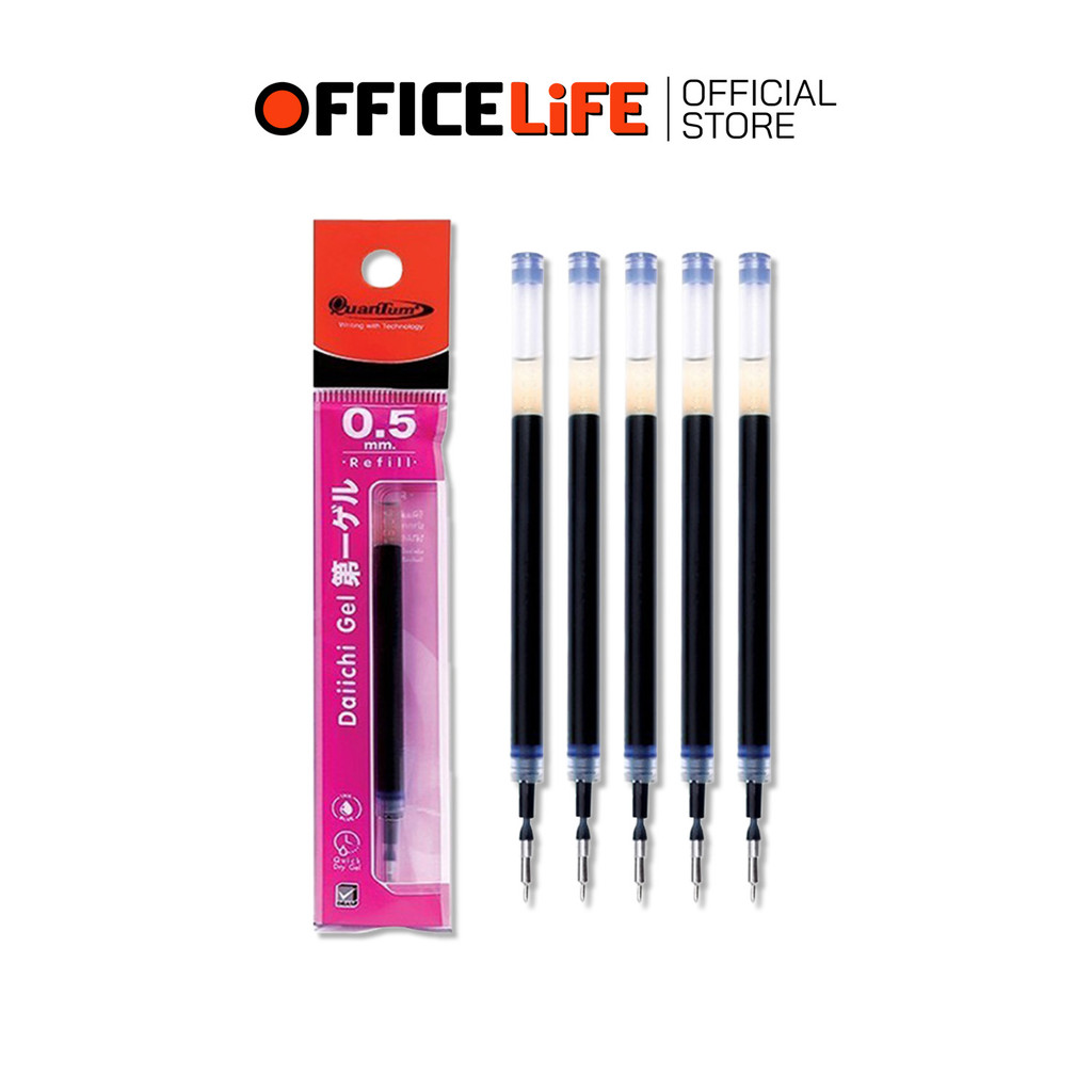 Quantum (ควอนตั้ม) ไส้ปากกา ปากกาเจล ไส้ รุ่น Dolly หมึกน้ำเงิน ขนาด 0.5 มม. ( 1 ไส้ )