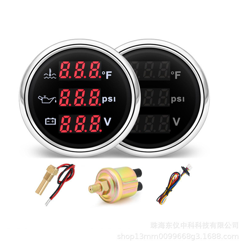水温(40°F-120°F)、油压(0-145PSI)、电压表(9-32V)带传感器