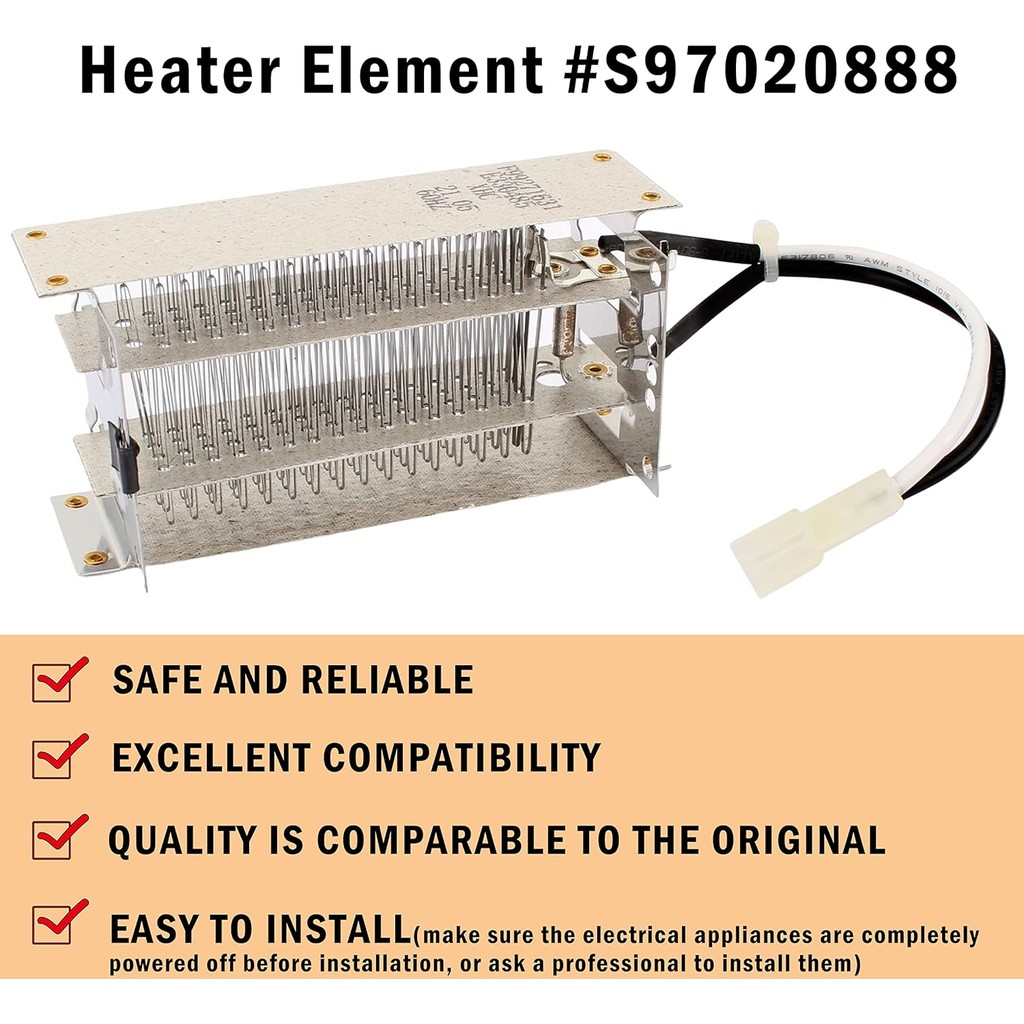 สสส97020888 เปลี่ยนองค์ประกอบเครื่องทําความร้อนสําหรับ Broan Nutone ห้องน้ําพัดลมอะไหล่เหมาะสําหรับ 