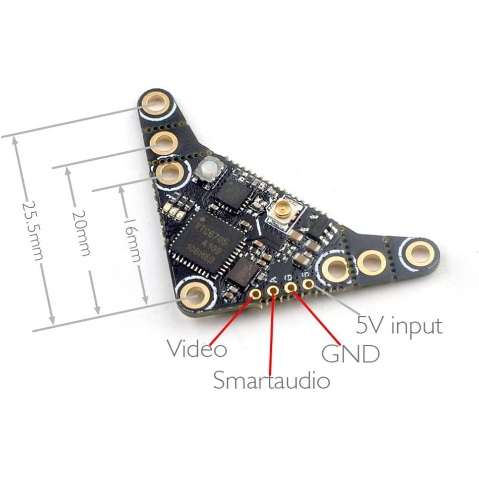 HAPPYMODEL OVX303 5-8G 40CH 300/5V VTX OpenVTX สําหรับโดรนในร่ม 2ZWA