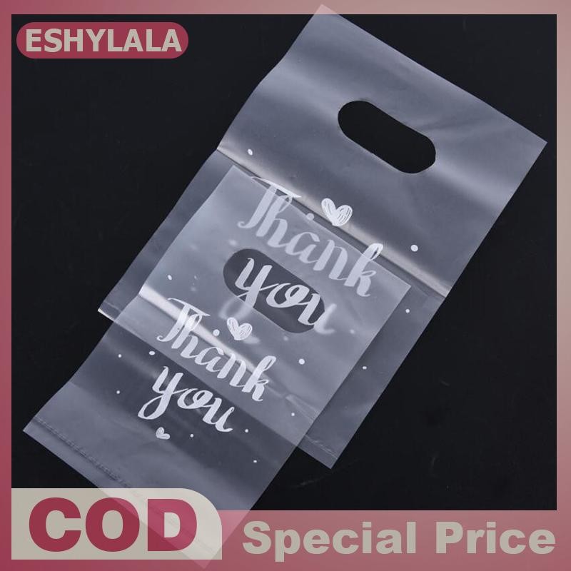 [Bea-t] 100 ชิ้นขอบคุณถุงพลาสติกถุงขนมแต่งงานกระเป๋าช้อปปิ้งกระเป๋า [ใหม่]