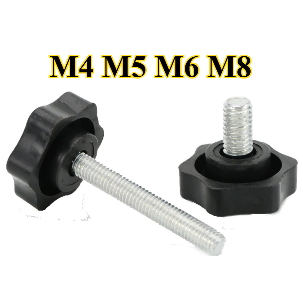 น็อต ลูกบิด ด้ามจับ มือหมุนดอกไม้ M4M5M6M8/STAR GRIP KNOB BOLT