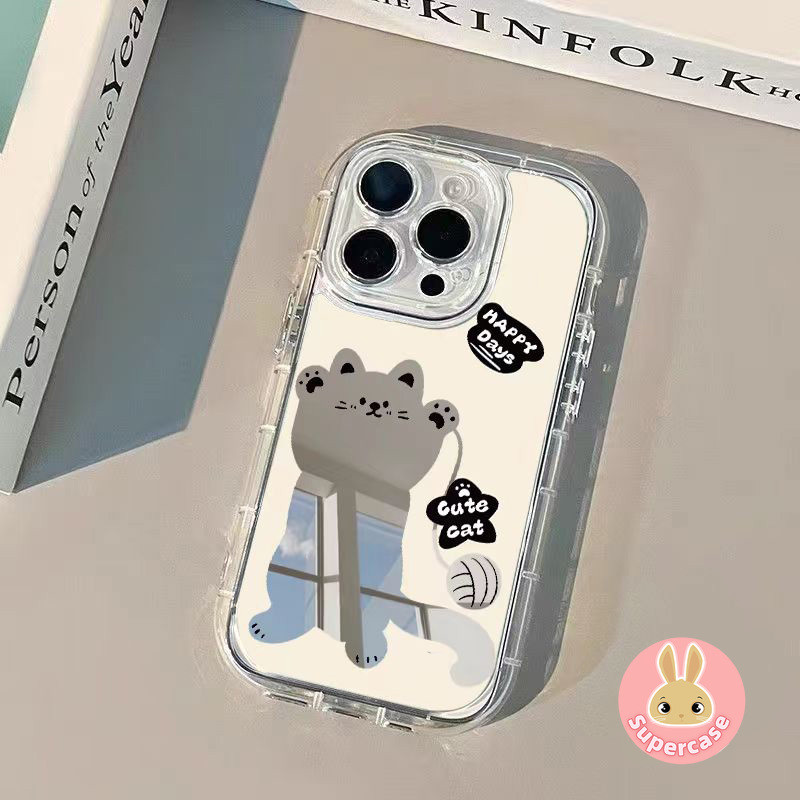 แมวน่ารักกระจกเคสโทรศัพท์สําหรับRealme V70 V70S V23 V23i V15 V13 V11 V11S Q5X Q5 Pro Q5i Q3 Q3i Q3S 