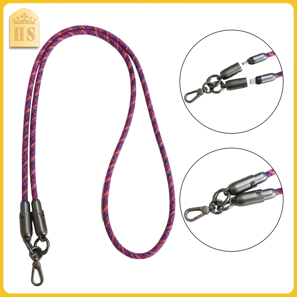 加工定制充电挂绳240W超级快充PD数据线适用手机电脑充电线挂绳