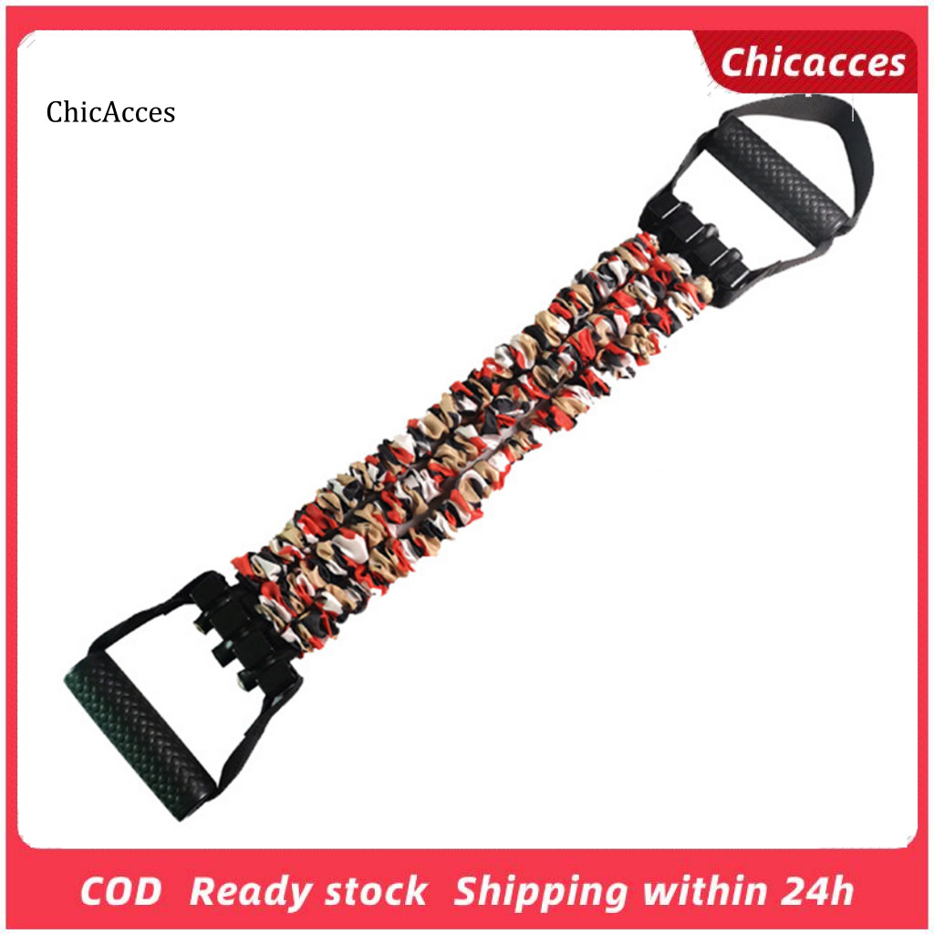 <ChicAcces> Latex Tube Resistance Band Men Fitness Resistance Band 3-tube Chest Expander Resistance 