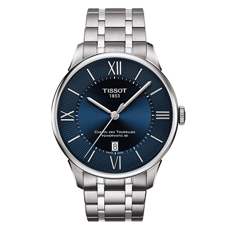 Tissot Tissot นาฬิกา Durreal Casual แฟชั่นนาฬิกาผู้ชายสายเหล็กนาฬิกากลไก T099.407.11.048.00