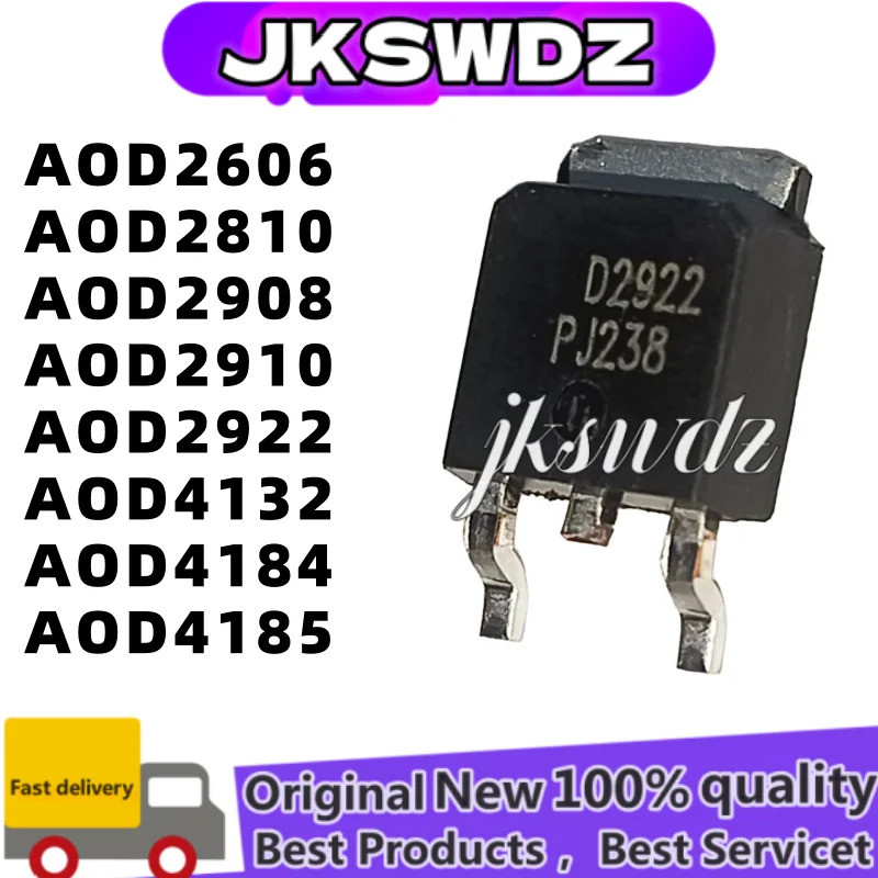 1-5PCS AOD2606 AOD2810 AOD2908 AOD2910 AOD2922 AOD4132 AOD4184 AOD4185 D2606 D2810 D2908 D2910 D2922