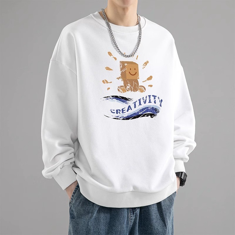 Lazy Art ใหม่ญี่ปุ่น ins อินเทรนด์รอบคอ All-Match Harajuku232025เสื้อสเวตเตอร์สไตล์ใหม่คู่รักยอดนิยม